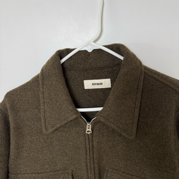 Buck Mason Felted Wool Rider Jacket Large - Picture 5 of 8